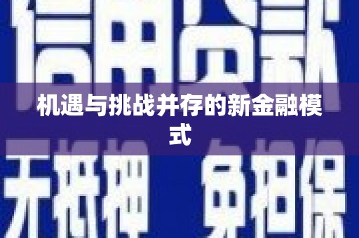 德安机遇与挑战并存的新金融模式