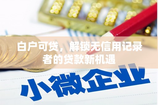 德安白户可贷，解锁无信用记录者的贷款新机遇