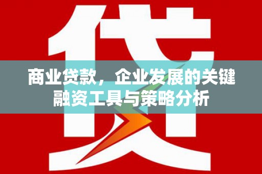 德安商业贷款，企业发展的关键融资工具与策略分析