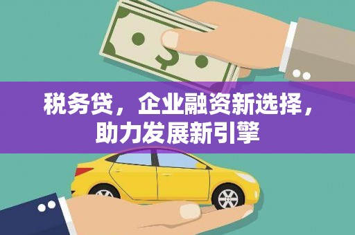 德安税务贷，企业融资新选择，助力发展新引擎