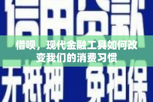 德安借呗，现代金融工具如何改变我们的消费习惯