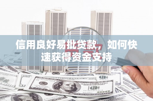德安信用良好易批贷款，如何快速获得资金支持