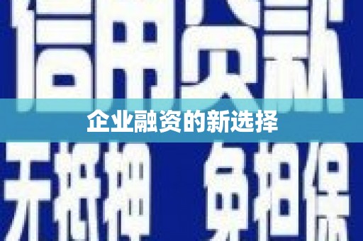 德安企业融资的新选择