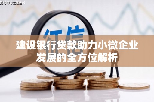德安建设银行贷款助力小微企业发展的全方位解析