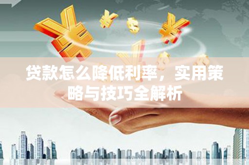 德安贷款怎么降低利率，实用策略与技巧全解析